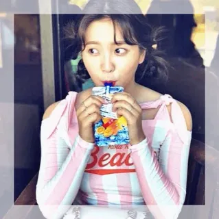 🍸 Beach pantai, kotak jus, minuman, gadis, musim panas, kasual telegram sticker