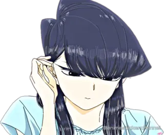 ☺️ Komi Shouko Komi Can't Communicate Anime, Komi, Komi can't communicate, Meisje, Leuk, Manga, Karakter whatsapp sticker
