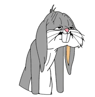 😴 Bugs Bunny dibujos animados, conejo, Looney Tunes, dormilón, cansado telegram sticker