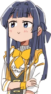 ☺️ Аниме, Девушка, Мультфильм, Персонаж, Милый telegram sticker