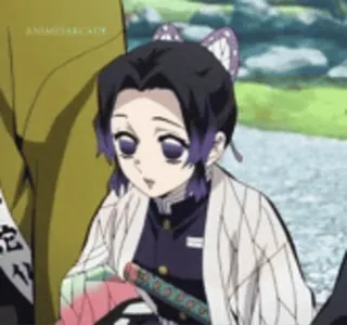 😂 Shinobu Kocho Demon Slayer Anime, Demon Slayer, Shinobu Kocho, Manga, Animation japonaise telegram sticker