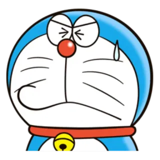 😥 Doraemon дораэмон, мультфильм, аниме, манга, персонаж, синий кот, каваи telegram sticker