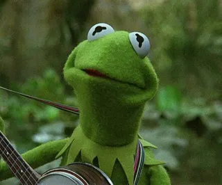 😐 Kermit The Muppets Kermit la Rana, Muppets, rana, burattino, Jim Henson telegram sticker