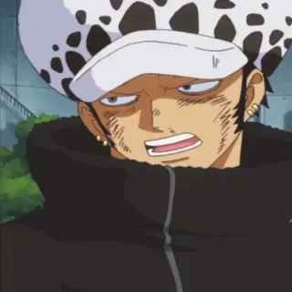 🏴‍☠️ Trafalgar Law One Piece аниме, one piece, трафальгар ло, персонаж, пират telegram sticker