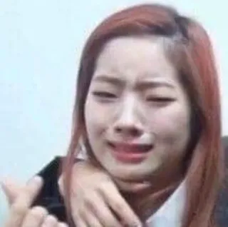 😭 kpop, dahyun, twice, meme, sad, crying telegram sticker
