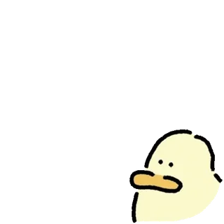 💬 anatra, cartoni animati, animale, adesivo telegram sticker