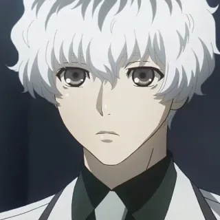 💿 Ken Kaneki Tokyo Ghoul Anime, Manga, Wit haar, Personage, Ghoul telegram sticker