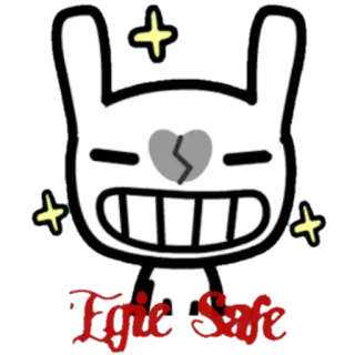 😬 Epic Safe กระต่าย, บันนี่, สติกเกอร์, การ์ตูน telegram sticker