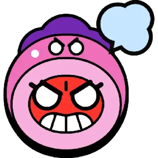 😡 Gus Brawl Stars Gus, Brawl Stars, Enfadado, Videojuego, Personaje whatsapp sticker