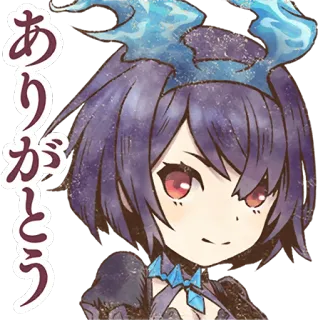 😃 ありがとう anime, cartoon, thank you, cute, illustration telegram sticker