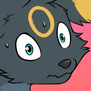 😬 Umbreon Pokémon telegram sticker