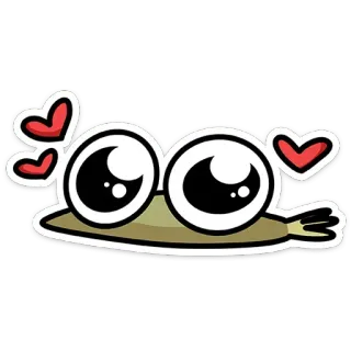 🥰 dibujos animados, lindo, rana, amor, ojos, corazones telegram sticker