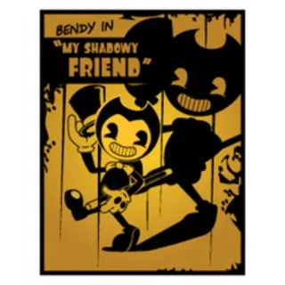 🌚 Bendy Bendy in My Shadowy Friend BENDY IN
"MY SHABOWY FRIEND" Kreskówka, Animacja, Bendy, Cień, Przyjaciel, Postać, Vintage telegram sticker