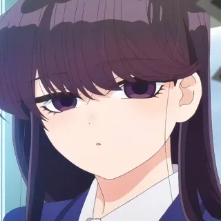 🙂 Komi Shouko Komi Can't Communicate Anime, Komi Can't Communicate, Komi Shouko, Mignon, Écolière, Fille Anime, Manga whatsapp sticker