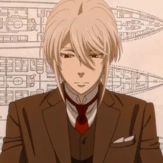 ☕️ William James Moriarty Moriarty the Patriot anime, moriarty, character, portrait telegram sticker