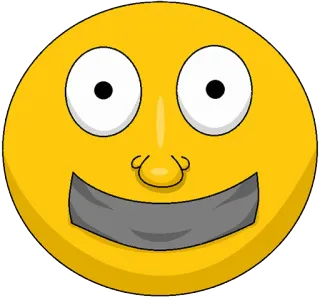 😷 emoji, censored, silenced, mouth shut, yellow face, cartoon telegram sticker