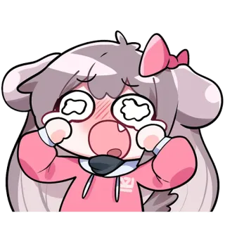 🎀 menangis, sedih, anime, kawaii, kartun, emosi, stiker whatsapp sticker