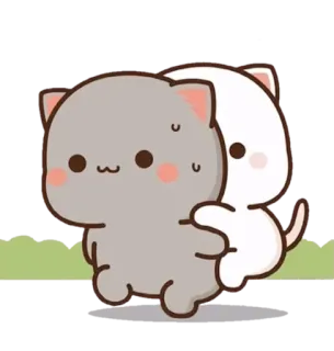 😥 Katzen, süß, kawaii, entzückend, Tiere, Freunde telegram sticker
