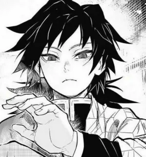 🤍 Giyu Tomioka Demon Slayer Anime, Manga, Demon Slayer, Giyu Tomioka, Personaggio, Giapponese, Arte whatsapp sticker
