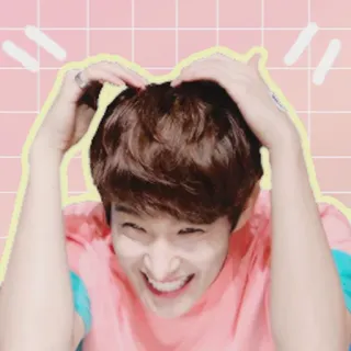 😁 person, smiling, happy, man, kpop, cute, singer telegram sticker