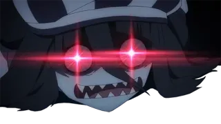 👀 アニメ, カートゥーン, 不気味, ダーク, 怖い, 邪悪, 怒り, 目 telegram sticker