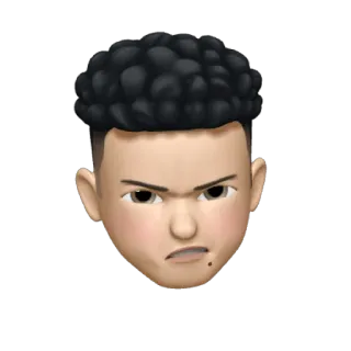 😡 emoji, face, angry telegram sticker