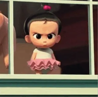 😡 The Boss Baby Hoạt hình, Em bé, Tức giận, Vui nhộn, Ảnh động whatsapp sticker