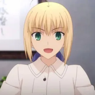 💙 Saber Fate Anime, Manga, Personaje, Rubia, Saber, Fate telegram sticker