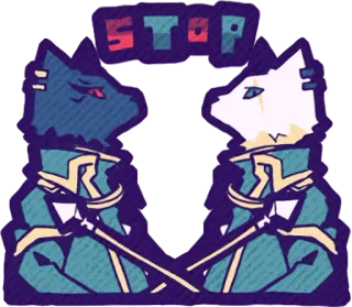 🛑 STOP cat, stop, animal, sticker telegram sticker