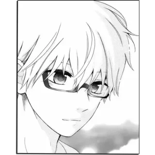 😊 Anime, Manga, Personnage, Garçon, Lunettes telegram sticker