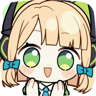 ๐ anime, cartoon, sticker, cute, kawaii, chibi, girl, expression telegram sticker