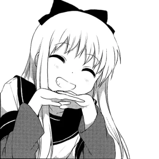 🙂 Anime, Chica, Linda, Manga, Sonriendo, Kawaii whatsapp sticker
