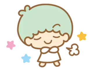 😌 fofo, kawaii, desenho animado, personagem, adesivo telegram sticker