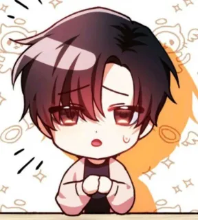 😟 Anime, Chibi, Personaggio, Cartone animato telegram sticker