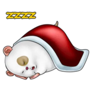 😴 ZZZZ sleeping, mouse, cute, animal, zzz, cartoon, nap telegram sticker
