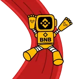 💔 BNB robot, cryptocurrency, BNB, finance, technology, cartoon whatsapp sticker