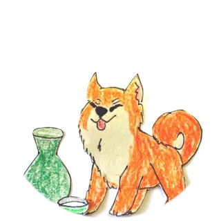 Drinking dogs telegram stickers
