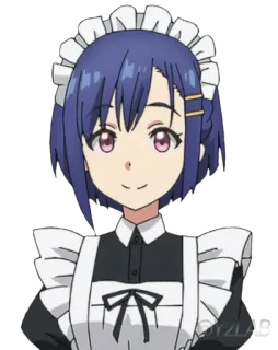 😊 Anime, Maid, Desenho animado, Personagem telegram sticker
