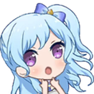 😮 アニメ, ちび, 可愛い, 漫画, カートゥーン, キャラクター whatsapp sticker