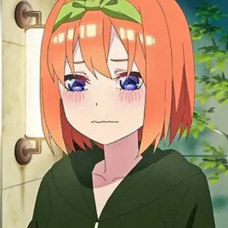 🧩 Yotsuba Nakano The Quintessential Quintuplets Anime, Mignon, Triste, Fille, Yotsuba Nakano, The Quintessential Quintuplets telegram sticker