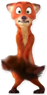 😲 Nick Wilde Zootopia raposa, desenho animado, animal, personagem telegram sticker