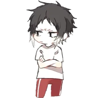 😕 Anime, Manga, Chibi, Charakter, Cartoon telegram sticker
