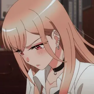 🤨 Marin Kitagawa My Dress-Up Darling anime, ragazza, carina, Marin Kitagawa, My Dress-Up Darling, cosplay, personaggio telegram sticker