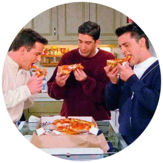 🍕 Friends freunde, pizza, essen, fernsehserie, comedy whatsapp sticker