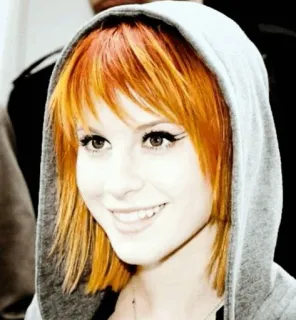 🌀 Hayley Williams นักร้อง, เพลง, Paramore, ผู้หญิง, ผมสีส้ม, เสื้อฮู้ด telegram sticker
