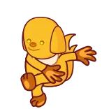 🎼 chien, yoga, pose, dessin animé, animal, mignon telegram sticker