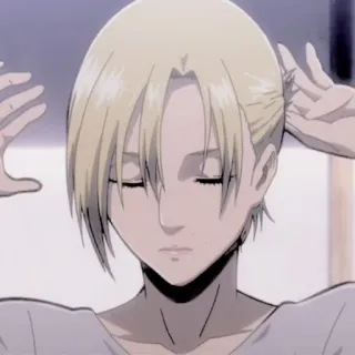 🧺 Annie Leonhart Attack on Titan Anime, Personagem, Annie, Ataque dos Titãs telegram sticker