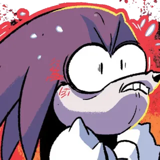😡 Knuckles video game, hedgehog, cartoon, knuckles, sonic telegram sticker