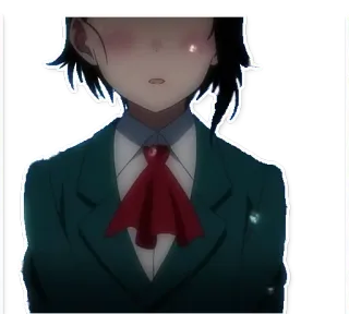 🙁 Anime, Uniforme escolar, Feminino, Desenho animado telegram sticker