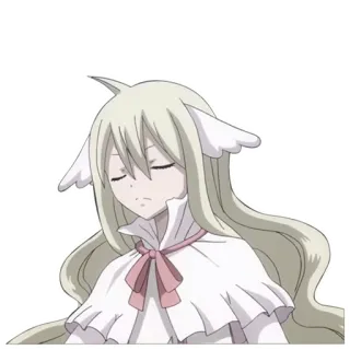 😔 Mavis Vermillion Fairy Tail anime, fairy tail, mavis vermillion, carino, adesivo telegram sticker